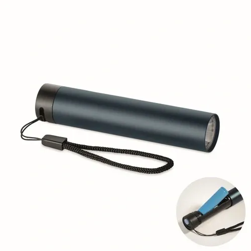 Linterna recargable aluminio Lume 110 lúmenes y 3 modos ref MO2786 - Front Azul
