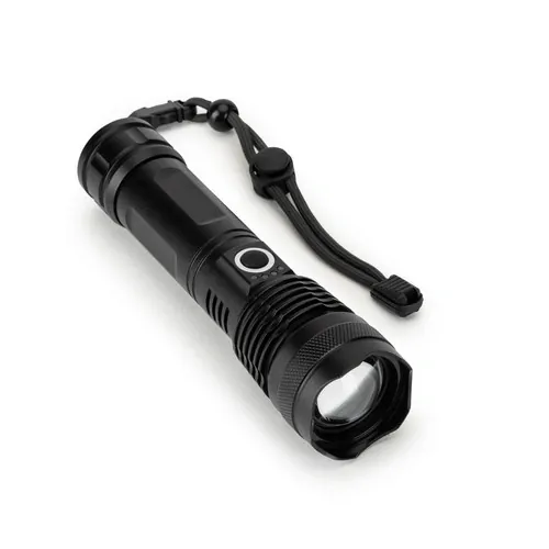 YVIAN Linterna recargable de aluminio 10 W con 5 modos ref 98163 - Negro Back