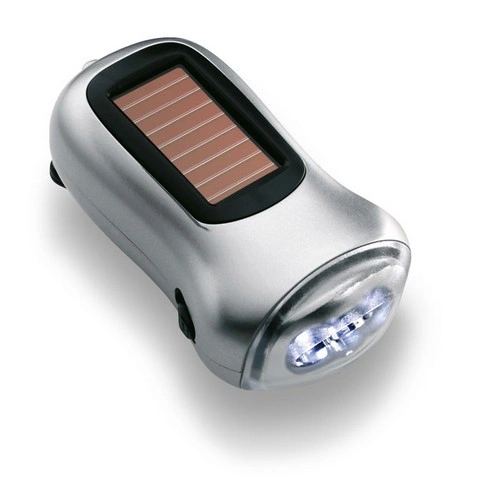 Linterna solar y dinamo con carcasa de ABS ref KC7130