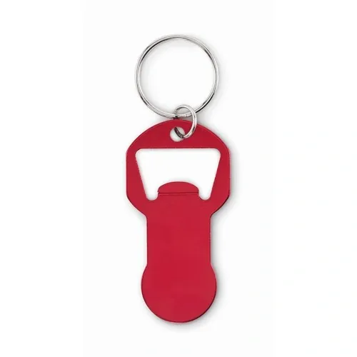 Llavero abrebotellas clave personalizable y ecológico ref MO2793 - Back Rojo