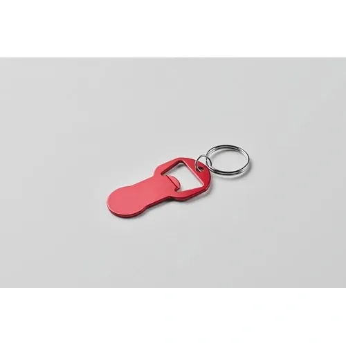 Llavero abrebotellas clave personalizable y ecológico ref MO2793 - Detail Rojo