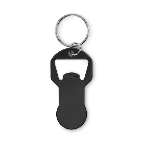 Llavero abrebotellas clave personalizable y ecológico ref MO2793 - Negro Back