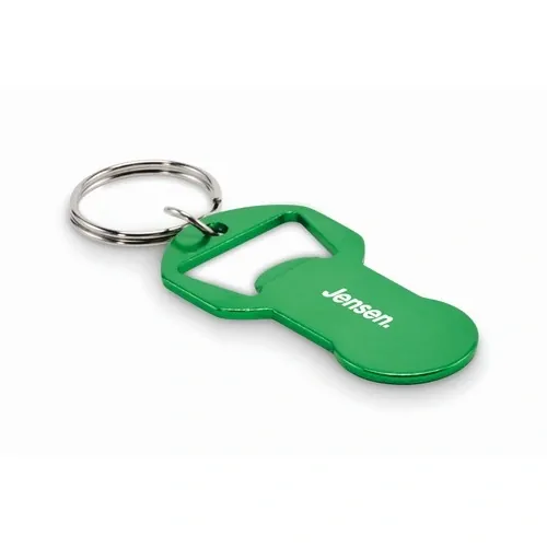 Llavero abrebotellas clave personalizable y ecológico ref MO2793 - Printed Verde