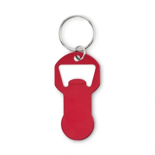 Llavero abrebotellas clave personalizable y ecológico ref MO2793 - Rojo Back