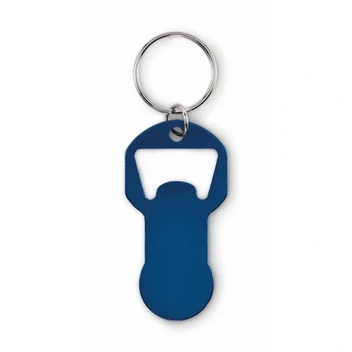 Llavero abrebotellas clave personalizable y ecológico ref MO2793 - Side Azul