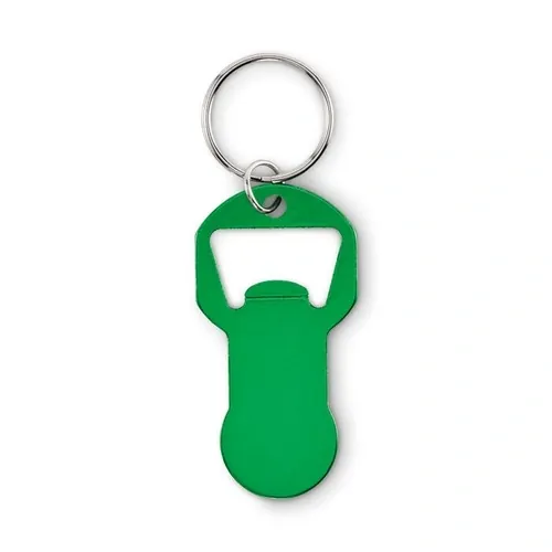 Llavero abrebotellas clave personalizable y ecológico ref MO2793 - Verde Back