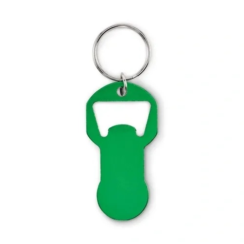 Llavero abrebotellas clave personalizable y ecológico ref MO2793 - Verde Side