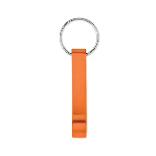Abridor de botellas llavero aluminio reciclado brillante ref MO6923 - Naranja Top