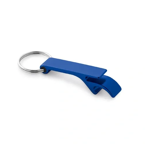 Llavero abridor de chapas de aluminio reciclado ref 95090 - Azul Royal