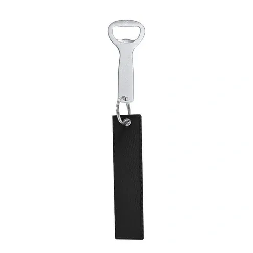 Llavero abridor Kudot personalizable en aluminio reciclado ref 22183 - Negro