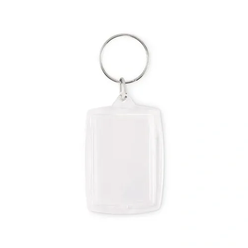 Llavero acrílico clásico personalizable para tus recuerdos ref MO2910 - Transparente Side