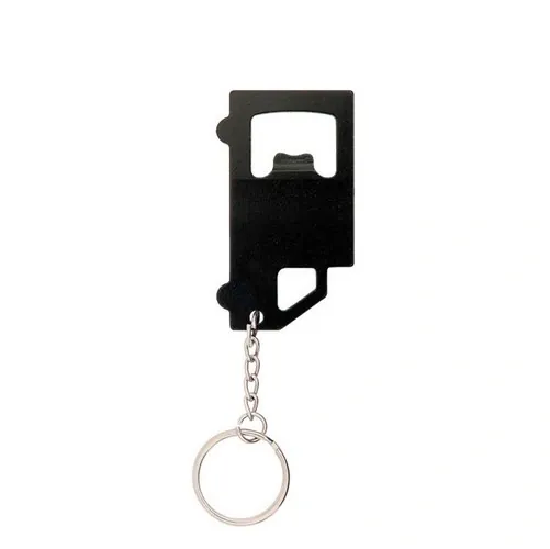 Llavero camión con abridor clásico ref TR47 - Negro