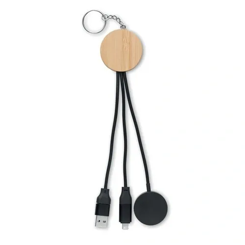 Set de cables 4 en 1 con llavero carga rápida 60W ref MO2451 - Negro 1