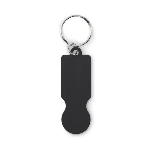 Llavero de aluminio reciclado con ficha para carro ref MO2407