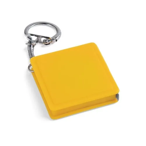 Llavero con flexómetro de 1 m práctico y compacto ref 94124 - Amarillo