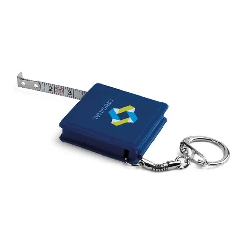 Llavero con flexómetro de 1 m práctico y compacto ref 94124 - Azul