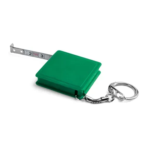 Llavero con flexómetro de 1 m práctico y compacto ref 94124 - Verde 01