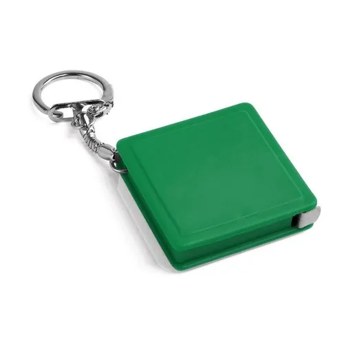 Llavero con flexómetro de 1 m práctico y compacto ref 94124 - Verde