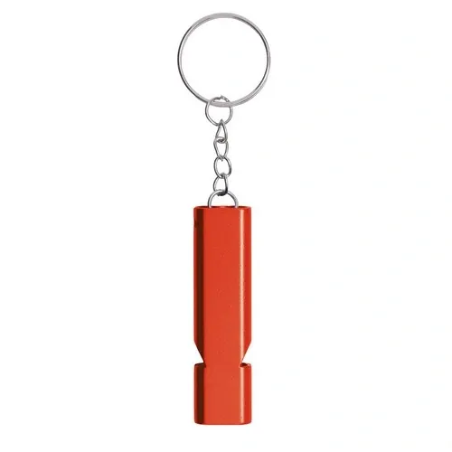 Llavero de aluminio LLIRIAN con silbato Ref LL11 - Rojo