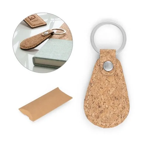 Llavero de corcho ecológico con caja kraft ref 95051 - 00