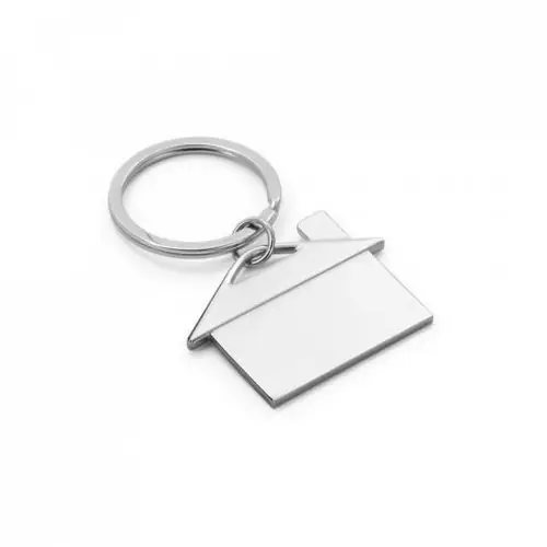 Llavero de metal en caja de regalo kraft ref 93084 - Cromado
