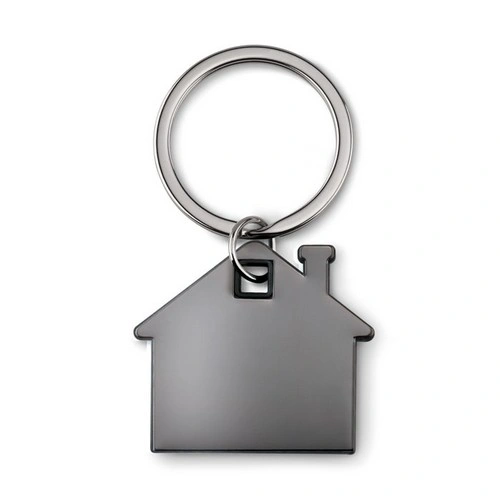 Llavero casa acero inoxidable y plástico ABS ref MO8877