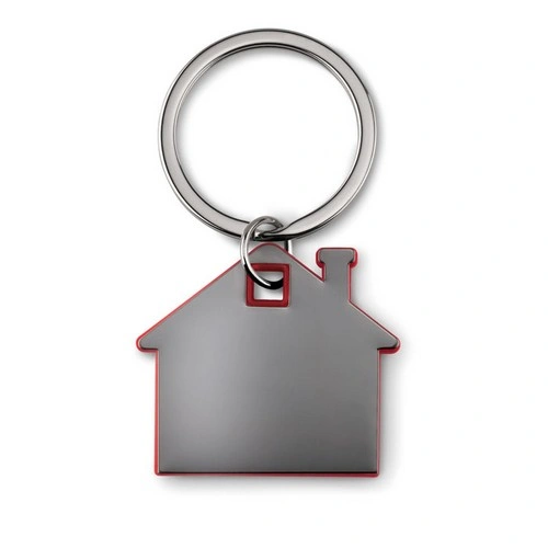 Llavero casa acero inoxidable y plástico ABS ref MO8877