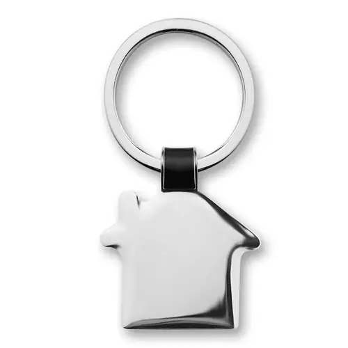 Llavero casa níquel brillante diseño atractivo ref MO8461 - Negro