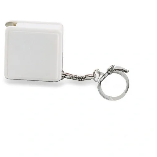 Flexómetro 1 metro con llavero práctico y portátil ref KC1124 - Blanco