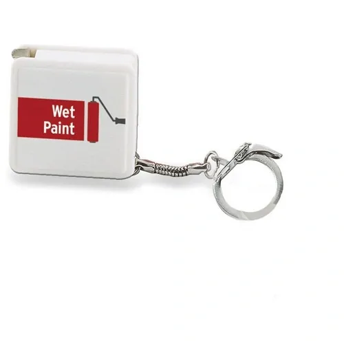 Flexómetro 1 metro con llavero práctico y portátil ref KC1124 - Printed Blanco