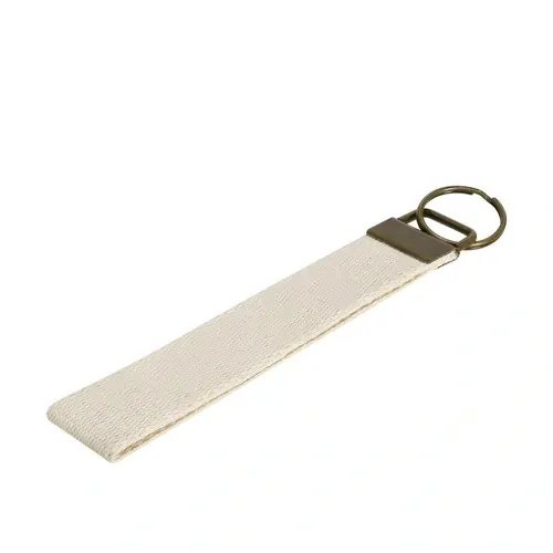 Llavero Kendra clásico con cinta personalizable y metal envejecido ref 22187 - 01