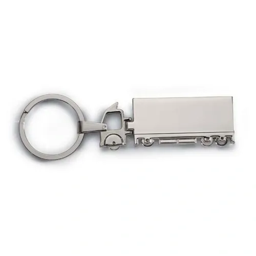 Llavero metálico camión en caja individual ref KC6300 - Front Plata