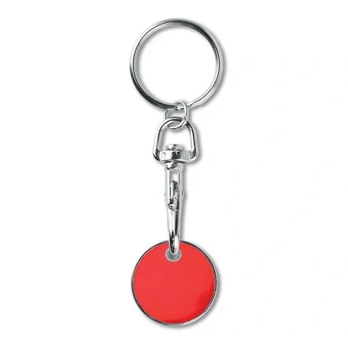Llavero moneda carro compra metal esmaltado ref MO9748