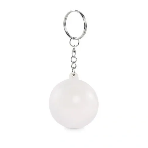 Llavero bola de PU diseño único ref MO2454 - Blanco