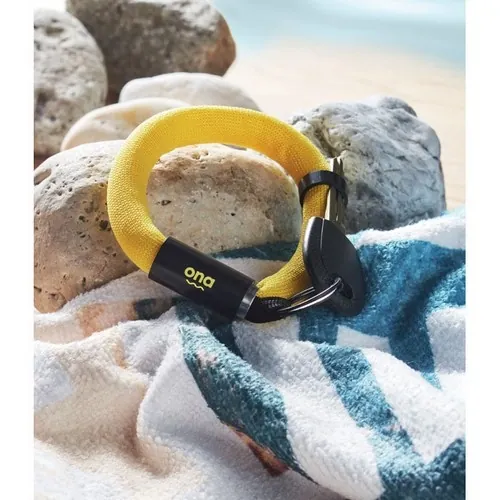 Llavero pulsera flotante de espuma de poliéster ref MO2497 - Amarillo Printed