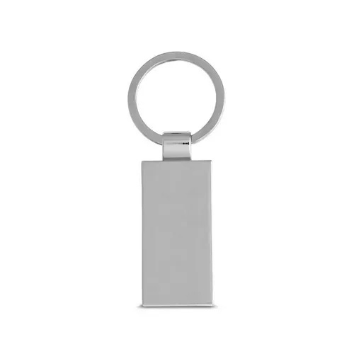 Llavero rectangular de bambú con carcasa metálica ref 95070 - Natural 02