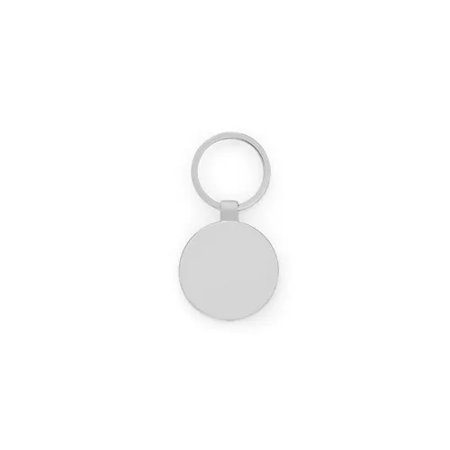 GASTON ROUND Llavero redondo de hierro y bambú personalizable ref 95119 - Natural Back