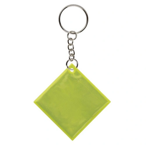 Llavero reflectante cuadrado en PVC certificado ref FR27