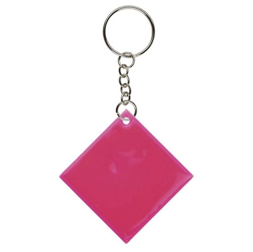 Llavero reflectante cuadrado en PVC certificado ref FR27