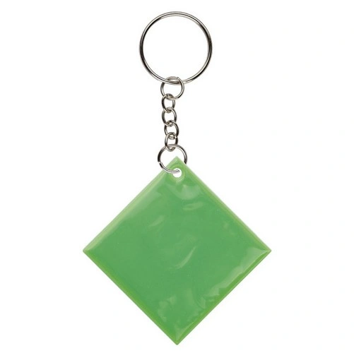 Llavero reflectante cuadrado en PVC certificado ref FR27