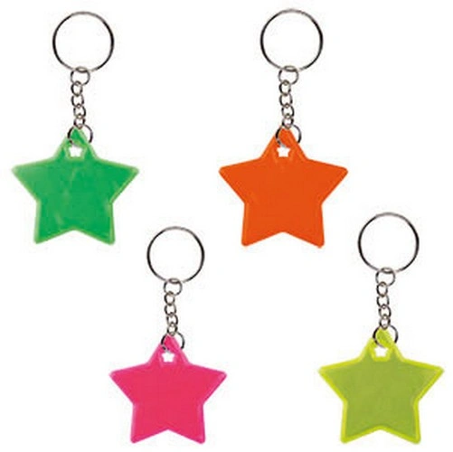 Llavero reflectante en forma de estrella certificado ref FR31