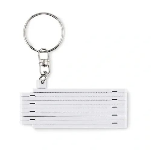 Llavero regla plegable de carpintero 50 cm ref MO2238 - Side Blanco