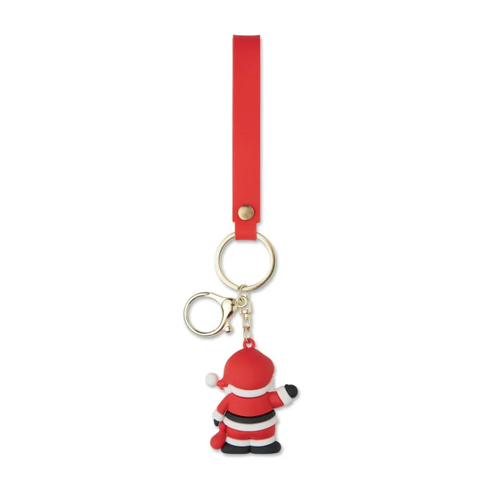 Llavero Santa Claus Santacharm personalizable ref cx1605 - Rojo Abierta