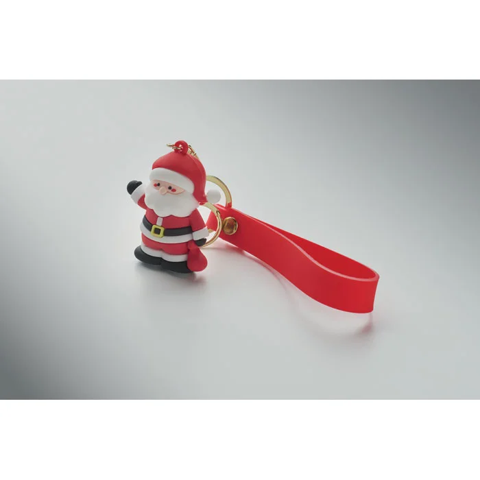 Llavero Santa Claus Santacharm personalizable ref cx1605 - Rojo Side