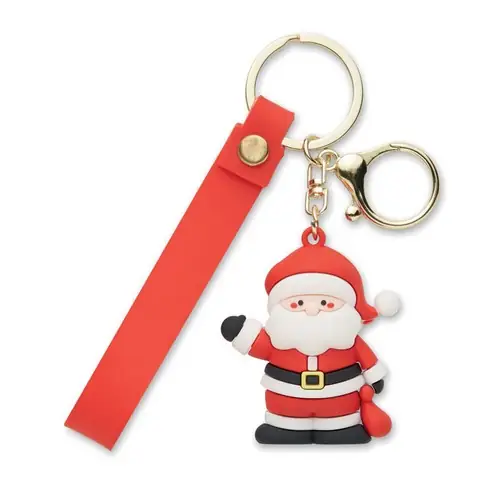 Llavero Santa Claus Santacharm personalizable ref cx1605 - Rojo