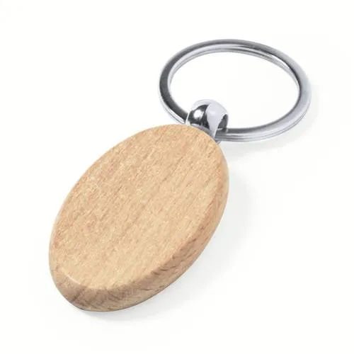 Llavero Nature de Madera Natural con Amplia Superficie ref 6204