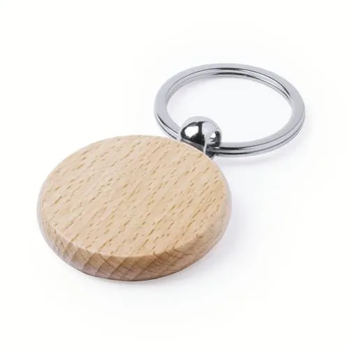 Llavero Nature de Madera Natural con Amplia Superficie ref 6204