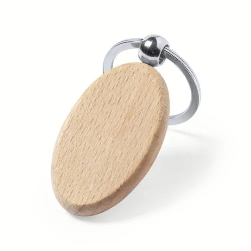 Llavero Nature de Madera Natural con Amplia Superficie ref 6204