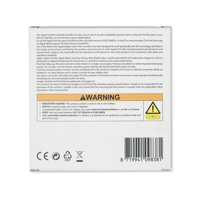 Localizador inteligente Lifemate personalizable ref mo3107 - Negro 02