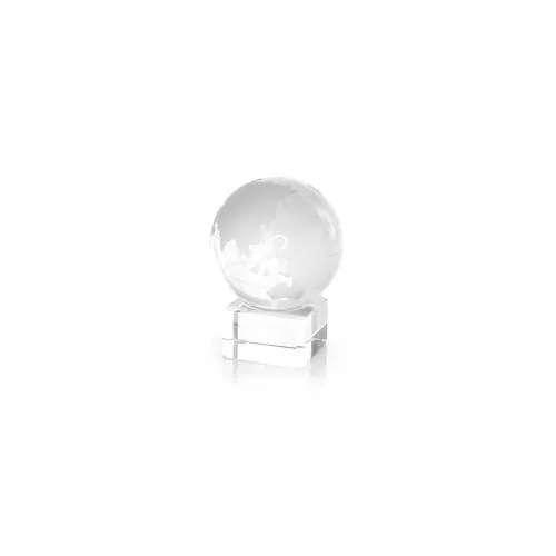 Bola de cristal planeta Tierra con base para marcaje ref 3661